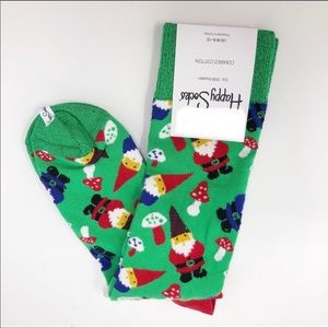 Happy Socks Festive Gnome 
Holiday Crew Socks